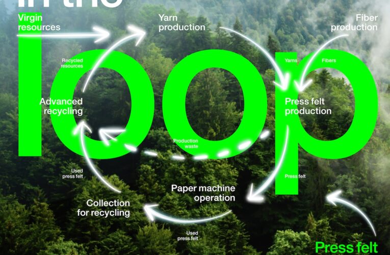 Voith’s Closed Recycling Loop for Infinity Press Felts Reduces Specific Carbon Footprint by up to 31%