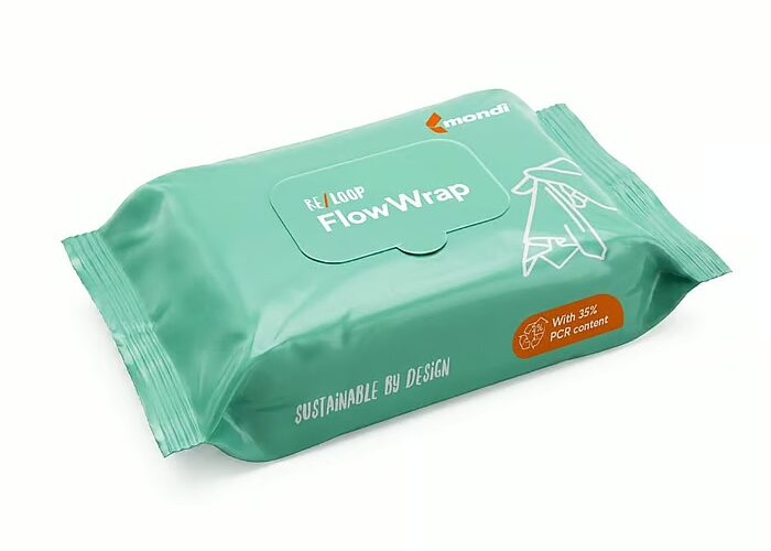Mondi Introduces Re/Loop FlowWrap with 35 per cent Post-Consumer Recycled Content for Wet Wipes Packaging