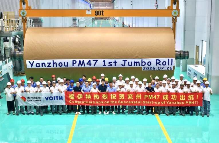 Voith and Sun Paper Set New Benchmark as PM47 Reaches 1,400 m/min in 10 Days